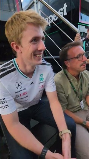 Fred’s got the keys to Kimi’s car, now he’s got his room 😆 #F1 #MercedesF1 #KimiAntonelli