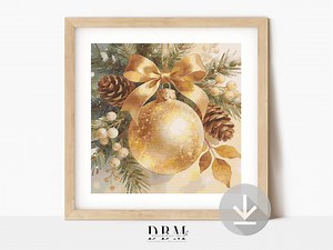 Rustic Gold Bauble Cross Stitch Pattern | Christmas Ornament | PDF Guide | Digital Download - Etsy