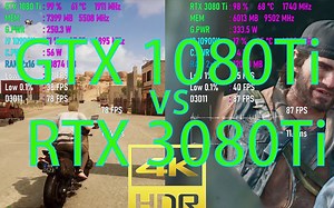 GTX 1080Ti vs RTX 3080Ti在8款游戏中的表现丨游戏混剪【显卡测试】Gaming Benchmark