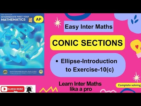Conic Sections-Ellipse -introduction-Chapter-10,1st Year Inter Maths @EasyInterMaths