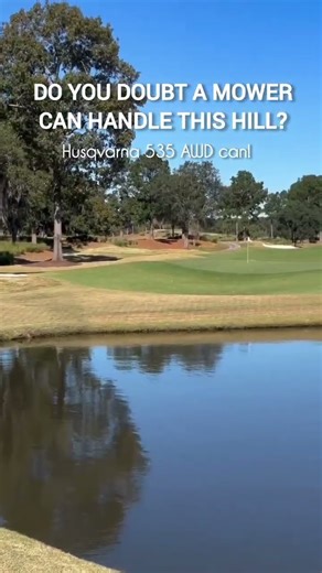 Most mowers can’t touch this hill… but the 535 AWD isn’t most mowers #husqvarna #automower #535awd