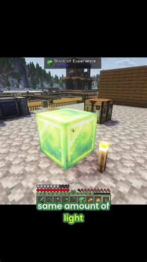 Crafting 'Blocks of Experience': A Game-Changing Light Source! #shorts