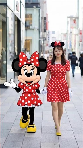 Mickey, Minnie & Donald 🤯Cartoon vs Real Life #shorts