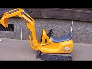 おもちゃ紹介動画 コマツ大型の電動ショベルカーこんなにリアルな動きします