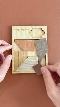 Can you put the square piece into the frame? #puzzle #iqtest