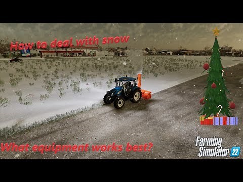 How to remove snow in Farming Simulator 22