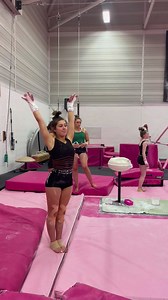 Our Coco leotard in action! 💫 #pinkleisurewear #leotards #training #gymnastics #pink #dance #leos #activewear #gym #workout #tumbling #fitness #clothing | Pink Leisurewear