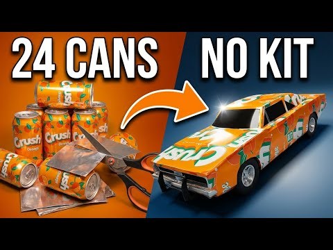 I Turned 24 Crush Orange Soda Cans into a '69 Dodge Charger