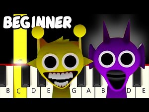 ALL Sprunki PHASE 1.5 - Easy Piano Tutorial - Beginner - Videos For Kids