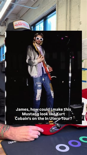 Customizing a Fender Mustang to Kurt Cobain's Style