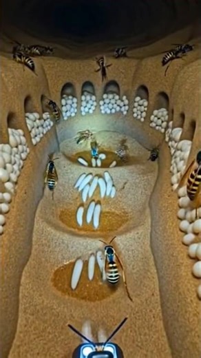 Micro Camera on a Sand Wasp | Secret Underground Colony Revealed