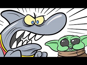 Shark vs Grogu (baby Yoda)