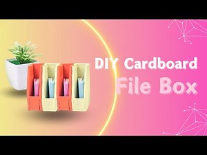 DIY Cardboard File Box: Turn Waste into Functional Art! | Easy Cardboard DIY