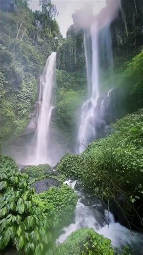 Relaxing music with waterfall - nature🌿🍃