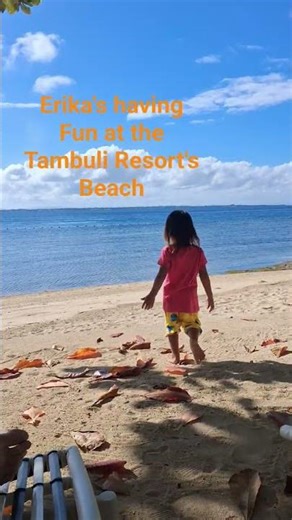 Erika's having Fun at the Tambuli Seaside Resort and Spa's Beach