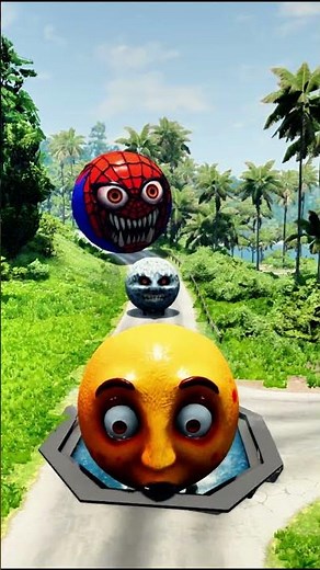 🚗 Moon Car Survives the Deadliest Crash!