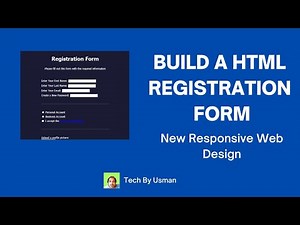 FreecodeCamp.org | HTML Registration Form | Steps 44-59 | Full Answers | New Responsive Design