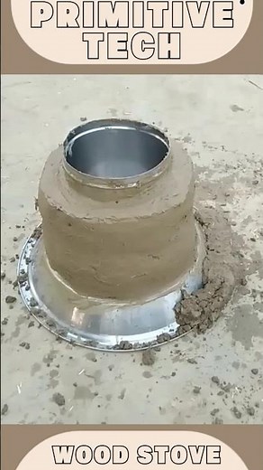 Survival Skills: Build a Mud and Steel Pot Wood Stove for Efficient Cooking 🚀 | Primitive Tech