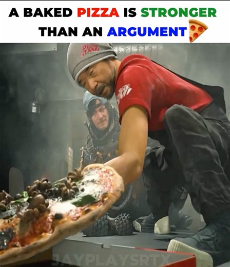 Pizza Is the Ultimate Peacemaker 🍕🔥#gaming #deathstranding #shortsfeed