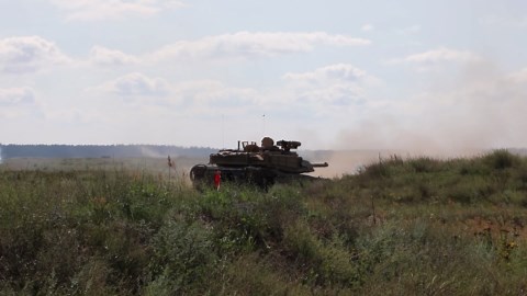 NATO battle group Poland conducts combined arms live-fire