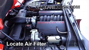 How to Change Engine Air Filter: 2002 Chevrolet Corvette 5.7L V8 Convertible