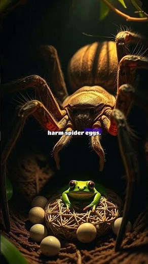 🐸🕷️ “Spider vs. Frog: The Most Unexpected Alliance in Nature!” #shorts #facts