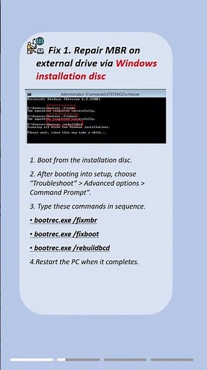 2 Methods: Repair MBR External Drive in Windows 11/10/8/7 #mbr #externalharddrive #windows