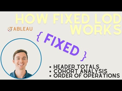 How FIXED Tableau Level of Detail Function Works