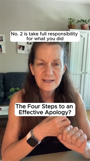 In my opinion, there's four steps to a good apology. 1️⃣ Say you’re sorry; it starts the ball rolling. 2️⃣ Take accountability by saying “it was all my fault, it wasn’t your fault.” 3️⃣ Ask the person what you can do to make it up to them. If they can’t come up with anything, then offer something on your end. 4️⃣ Don’t do it again. As a parenting leader, you’re leading your kids by example, so if you want them to learn how to apologise effectively, it’s important to practise apologising effectiv