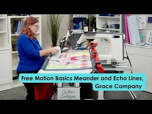 Free Motion Basics Meander and Echo Lines, Grace Company