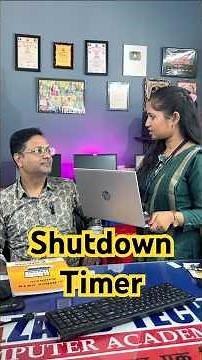 ⏰🔥Shutdown Timer🔥How to set Shutdown Timer #shorts #ytshorts #windows #shutdown #tricks #computer