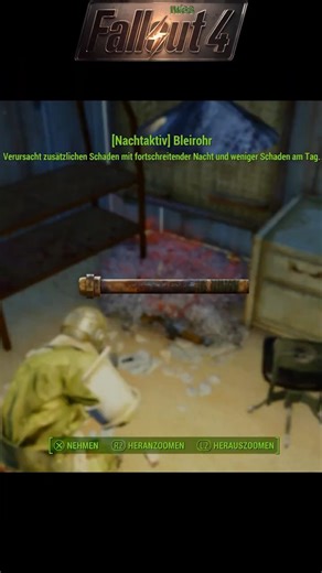 Fallout 4 Next-Gen-Update - Legendäre Waffe - Nachtaktiv Bleirohr #shorts