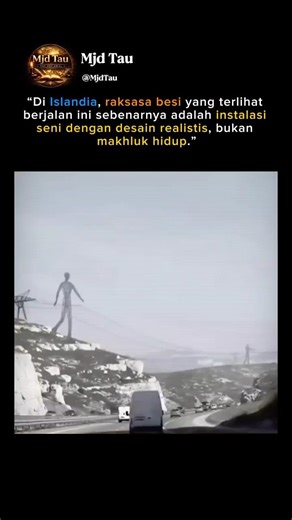 “Raksasa Besi di Islandia Ternyata Instalasi Seni”