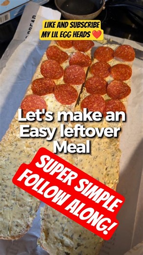 SIMPLE leftovers Spaghetti Pizza