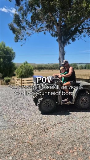 Hunting & Homekill Services on Instagram: "We thought our neighbors might be a bit skeptical about our operations when we moved in! Little did they know we'd soon be serving the whole community 🌱 so thankful for the local support and we're stoked they can get their animals processed right in their backyard."