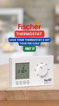 Fischer Thermostat: How to Lock and Set Pin Code? [Part 11] #FischerFutureHeat #fischerthermostat