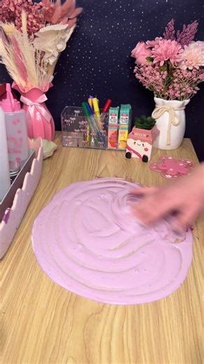 Purple slime ASMR! DIY! This was fun to make :) what colour should I make next? #slime #slimeasmr #uk #purpleslime