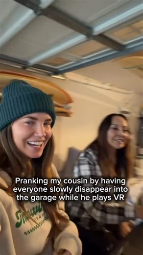 Brittney Horton on Instagram: "Trying to sneak away 30 people wasn’t as easy as it looks 🤣 #familyprank"