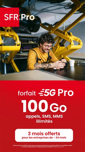 10K views | Profitez de l'offre SFR Pro dédiée aux indépendants : 100Go 5G à 18.99€ HT /mois | SFR | Facebook