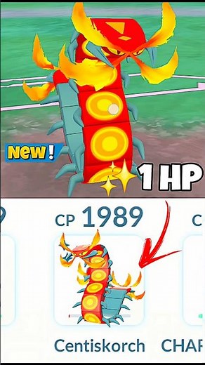 1 HP✨️Shiny Centiskorch Destroy Grunt Badly in Pokemon Go