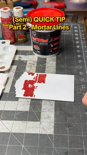 (Semi) QUICK TIP Part 2 Adding mortar lines with spackle. MineMountModels.com #minemountmodels #hoscale #modelrailroad #craftsmankits #diorama #oscale #sscale | Mine Mount Models, LLC