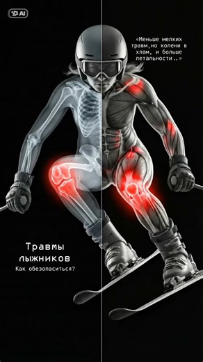 Главный по реабилитации и ЛФК. on Instagram: "«Лыжи - безопаснее?» разберемся. Про доски писал, next - ⛷️ Прежде чем писать «доктор всё выдумал», — адресуйте это авторам исследований из PubMed и American Academy of Orthopaedic Surgeons. Только факты/пруфы. Статистика травм у лыжников Колени - 40% всех травм. Визитная карточка лыжника. Лыжа — длинный рычаг: при падении или резком скручивании «выносит» коленный сустав. Крепления не всегда спасают. Классика — разрыв ПКС. По данным AAOS, у женщин ри