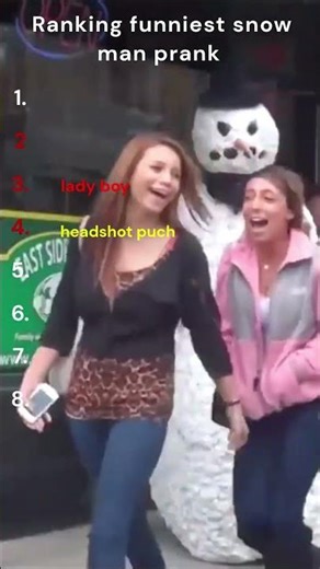Snowman Prank That Shocked Everyone 😱 (Hilarious Reactions) #funny #hilariousfails #memes