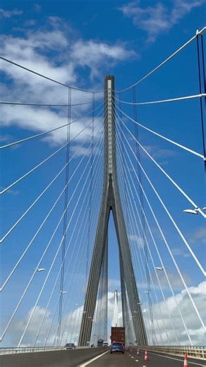 Pont de Normandie - Le Havre - France #travel #roadtrip #france #porsche #vintage