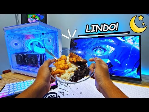 Noite de um Gamer que Trabalha (e Finalmente Terminou o Setup!) 🔥🎮