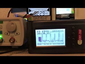 5G network Signal RF Pulse Speed Response test for GQ EMF-390 vs Trifield TF2, and Cornet RF meters