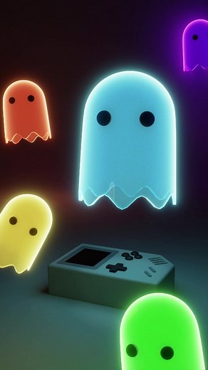 Exploring 3D Pac-Man Ghost Designs in Blender