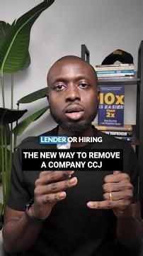 THE NEW WAY TO REMOVE A COMPANY CCJ