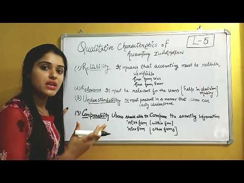 QUALITATIVE CHARACTER/ATTRIBUTE OF ACCOUNTING INFORMATION
