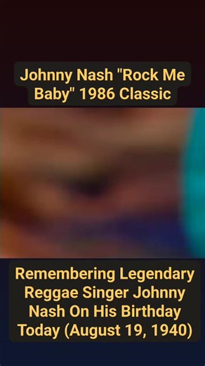 Remembering Legendary Reggae Singer & Songwriter, Johnny Nash On His Birthday Today (August 19, 1940 - October 6, 2020) Rip 🙏 | Femi Ajibode